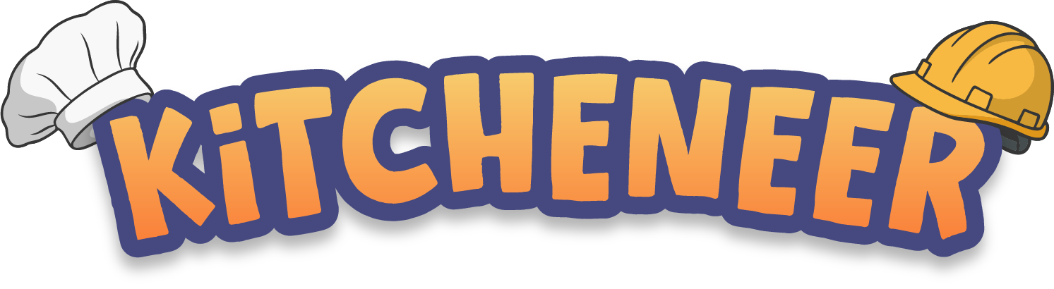 Kitcheneer - colorful restaurant cooking game logo